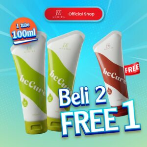 BECURE COMBO B - 2 TUBE BECURE HIJAU (EXTRA HOT) FREE 1 TUBE MERAH