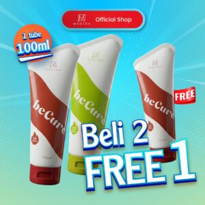 BECURE COMBO C - 1 TUBE HIJAU + 1 TUBE MERAH FREE 1 TUBE MERAH