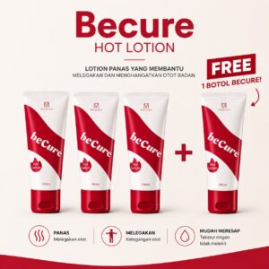 BECURE COMBO - 3 TUBE MERAH FREE 1 TUBE MERAH