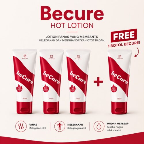 BECURE COMBO - 3 TUBE MERAH FREE 1 TUBE MERAH