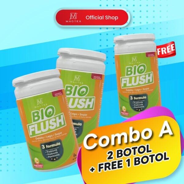 Bio Flush Combo A- 2 botol free 1 botol