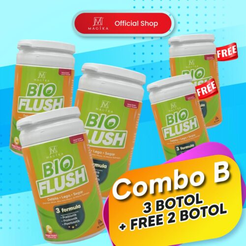 Bio Flush Combo B- 3 botol free 2 botol